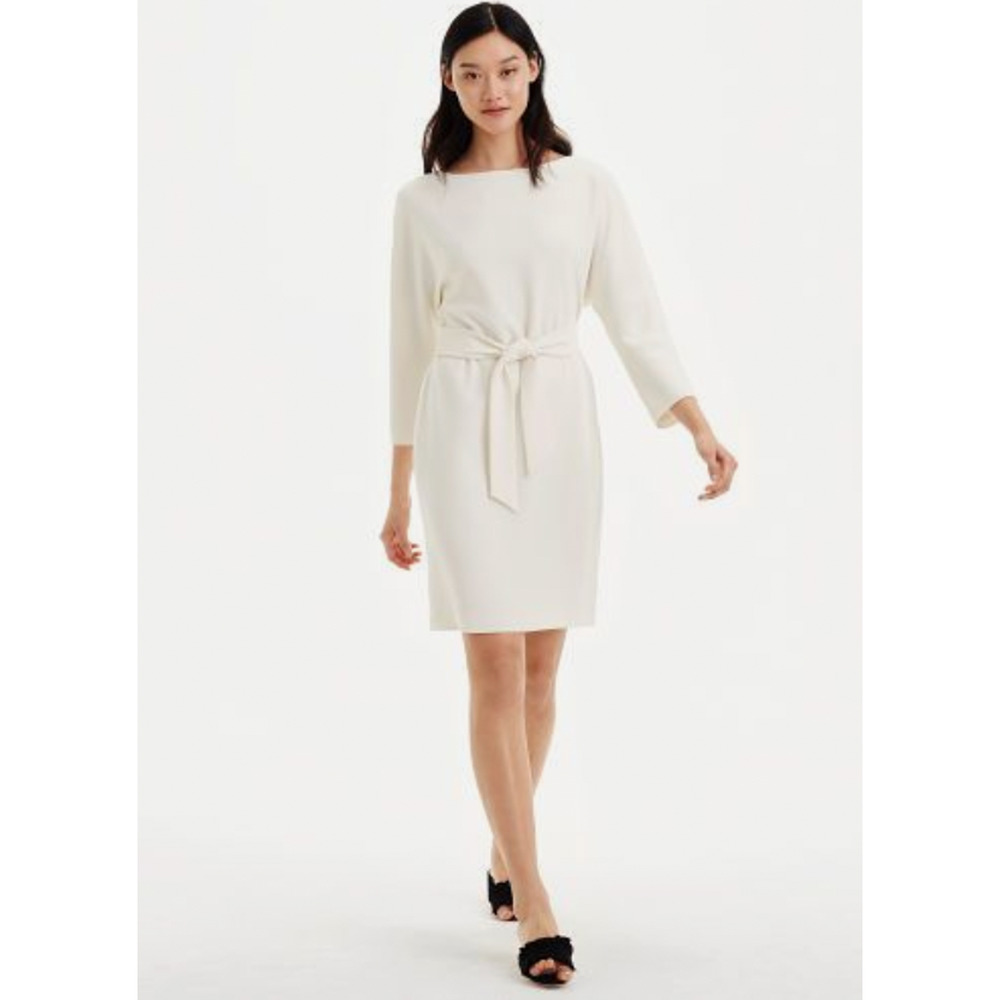 Club Monaco Women Medium Vancy Dress Drop Sleeve Tie‎ Lined